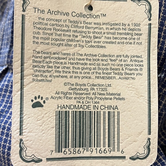 REGENA HARESFORD
THE ARCHIVE COLLECTION 
BOYDS BEARS BUNNY - Picture 10 of 10